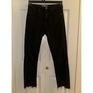 ZARA Distressed Black Jeans 4